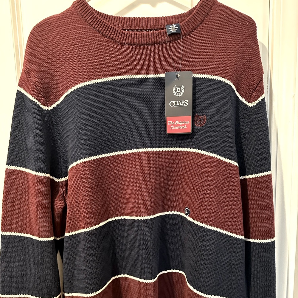 NWT Chaps Ralph Lauren crew neck sweater